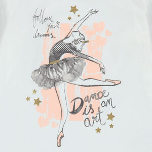 Pijama de jersey estampado bailarina   Main Pijama de jersey estampado bailarina