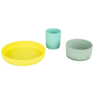 Conjunto para comer de silicona 3 pcs - Origami 