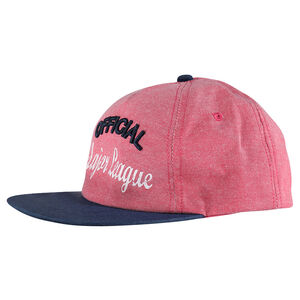 Gorra con inscripciones bordadas bicolor 