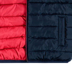 Anorak light*, impermeable y acolchado con capucha y bolsa de almacenamiento estampada 