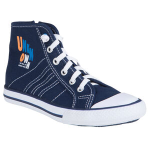 Zapatillas de deporte de caña alta de tela con motivos estampados 