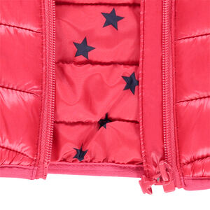 Anorak light*, impermeable y acolchado con capucha y bolsa de almacenamiento estampada 