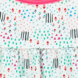 Robe maillot imprimée fantaisie style graphique 