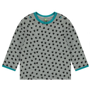 Camiseta de manga larga con estampado all over 