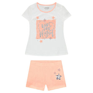 Júnior - Pijama de punto y estampado de fantasía brillante y estrellas   Main Júnior - Pijama de punto y estampado de fantasía brillante y estrellas