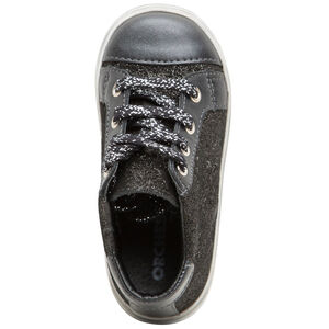 Botines de cuero brillante con estrellas all over 