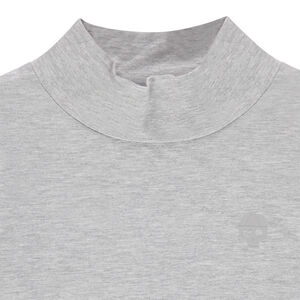 Sous-pull en coton uni à col cheminée 