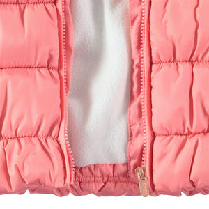 Anorak acolchado con forro de micropolar con capucha y logo estampado  Main Anorak acolchado con forro de micropolar con capucha y logo estampado