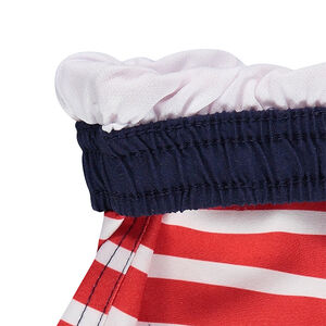 Bóxer de baño con rayas all over y ©Smiley estampado 