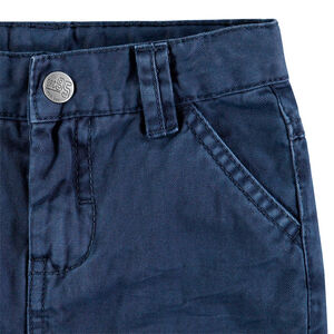 Pantalón de algodón teñido con amplios bolsillos con solapa 