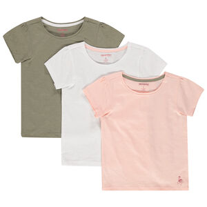 lote de 3 camisetas lisos en algodon bio  Main lote de 3 camisetas lisos en algodon bio