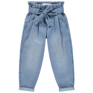 Jeans slouchy taille haute effet used  Main Jeans slouchy taille haute effet used