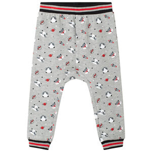 Pantalon de jogging imprimé all-over doublé sherpa 