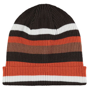 Gorro efecto amplio de punto de rayas 