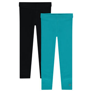 Pack de 2 leggings lisos de punto  Main Pack de 2 leggings lisos de punto