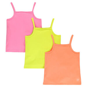 Lot de 3 débardeurs unis  