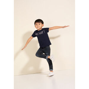 Júnior - Camiseta de manga corta de punto con estampado de fantasía 