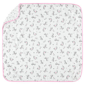 Manta de tetra con unicornio y estrellas estampadas 