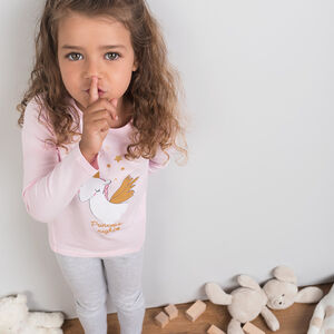 Pijama de punto con unicornio brillante estampado  Main Pijama de punto con unicornio brillante estampado