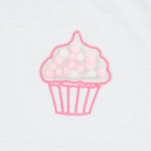 Camiseta de manga larga con volantes y cupcake de tul   Main Camiseta de manga larga con volantes y cupcake de tul