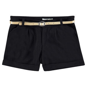 Júnior - Pantalón corto con chevrones y cintura brillante desmontable  Main Júnior - Pantalón corto con chevrones y cintura brillante desmontable