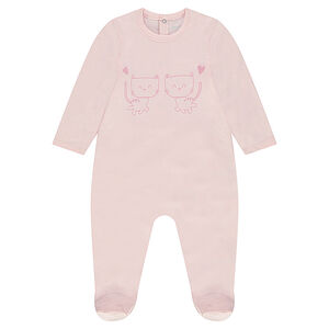 Pelele de punto con gatos estampados 