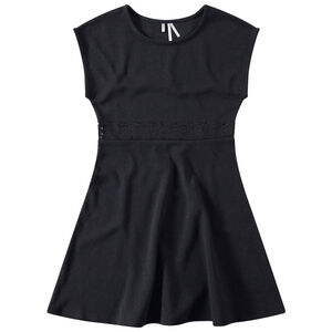 Júnior - Vestido de manga corta con banda de lentejuelas negras  Main Júnior - Vestido de manga corta con banda de lentejuelas negras