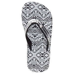 Chanclas con estampado étnico con tira de lentejuelas plateadas  Main Chanclas con estampado étnico con tira de lentejuelas plateadas