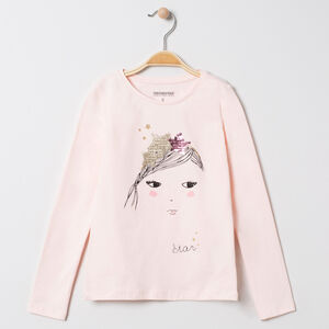 Camiseta de manga larga personaje estampado con lentejuelas mágicos  