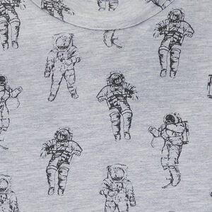 Camiseta de punto interior con estampado de astronautas all over 