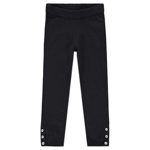 Legging de punto con botones de fantasía 