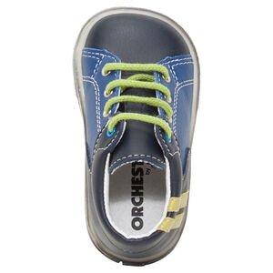 Botines bicolor de cuero con cordones   Main Botines bicolor de cuero con cordones