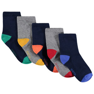 Pack de 5 pares de calcetines combinados niño 