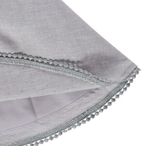 Falda acampanada con cinturón con purpurina 