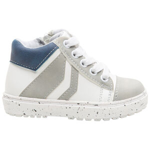 Zapatillas subidas de tela con suela de fantasía 