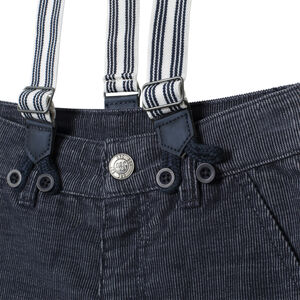 Pantalón de terciopelo con tirantes amovibles  