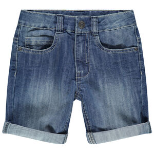 Bermudas vaqueras de efecto desgastado y arrugado 