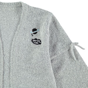 Júnior - Chaqueta de punto jaspeado con parches y lazos  Main Júnior - Chaqueta de punto jaspeado con parches y lazos