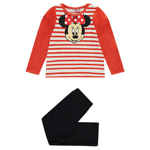 Pijama largo de terciopelo Disney Minnie 