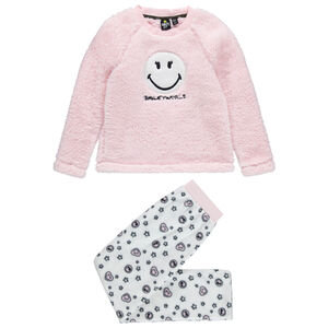 Pyjama en polaire avec Smiley brodé sur le devant 