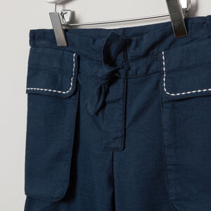 Pantalón vaporoso con nudo   