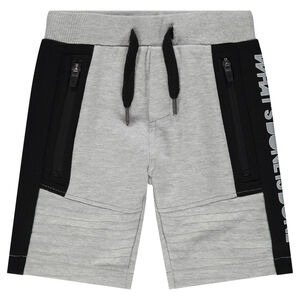 Bermudas de felpa con bolsillos con cremallera 