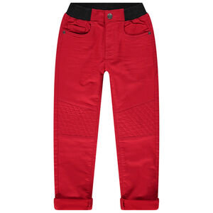 Pantalón de tela elástica en la cintura 