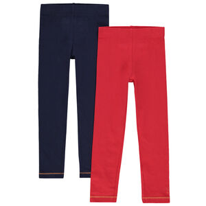 Juego de 2 leggings de punto con dibujo de fantasía estampado  Main Juego de 2 leggings de punto con dibujo de fantasía estampado