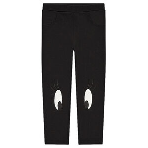 Leggings de milano con ojos cosidos en las rodillas 