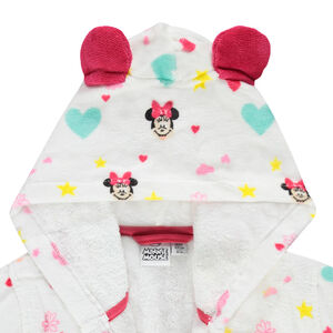Albornoz de algodón absorbente con estampado Disney Minnie 