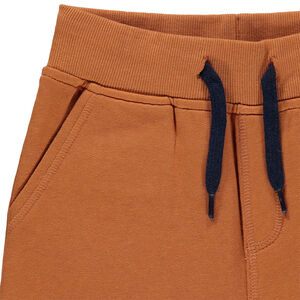 Bermudas de felpa jaspeada. 