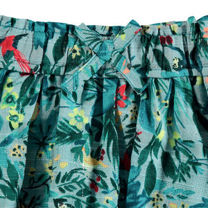 Falda con volantes y estampado tropical all over  Main Falda con volantes y estampado tropical all over