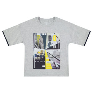 Júnior - Camiseta de manga corta de punto con estampado de colores 