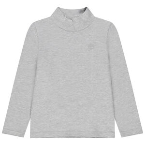 Sous-pull en coton uni à col cheminée 